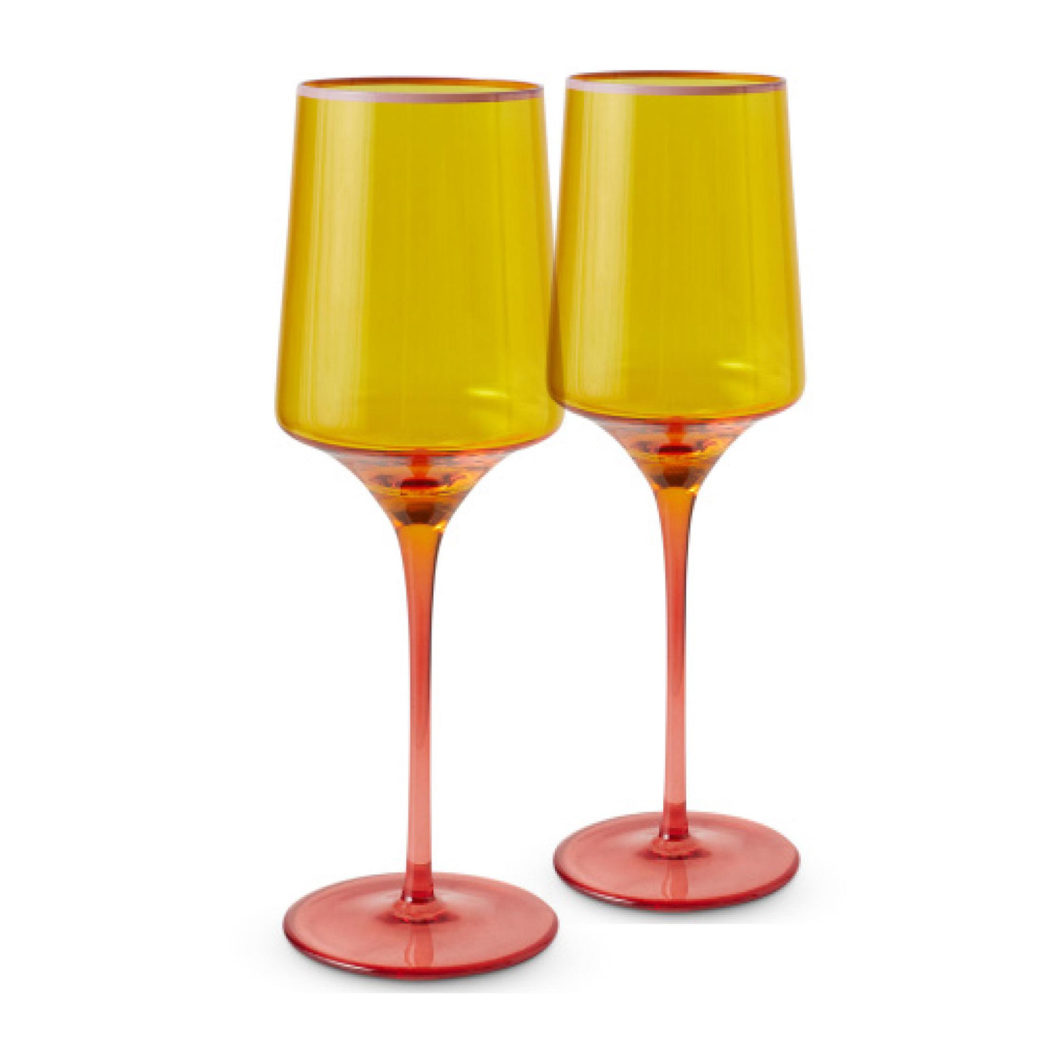 KIP & CO TROPICAL PUNCH VINO GLASS 2PC