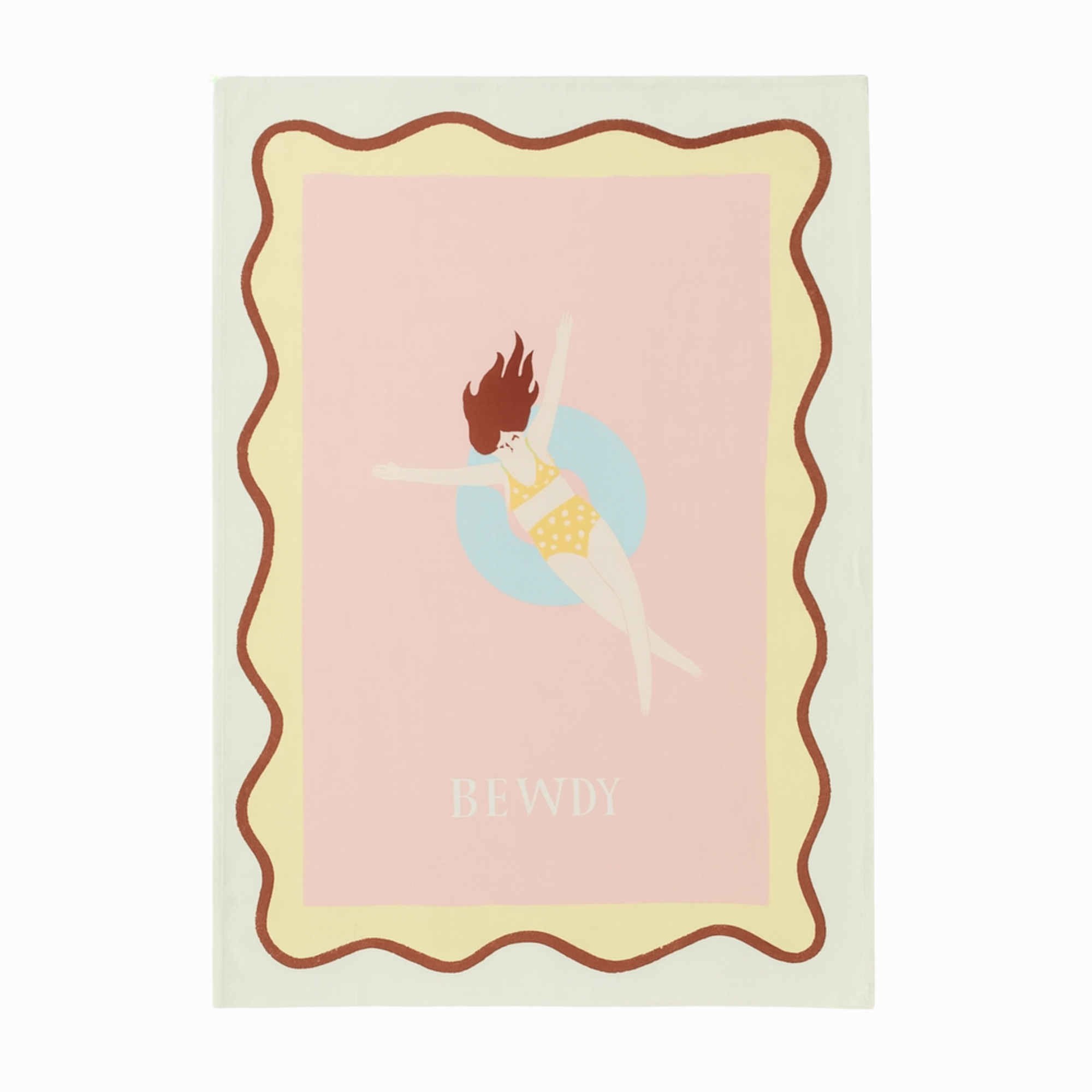 BEWDY COTTON TEA TOWEL: PINK