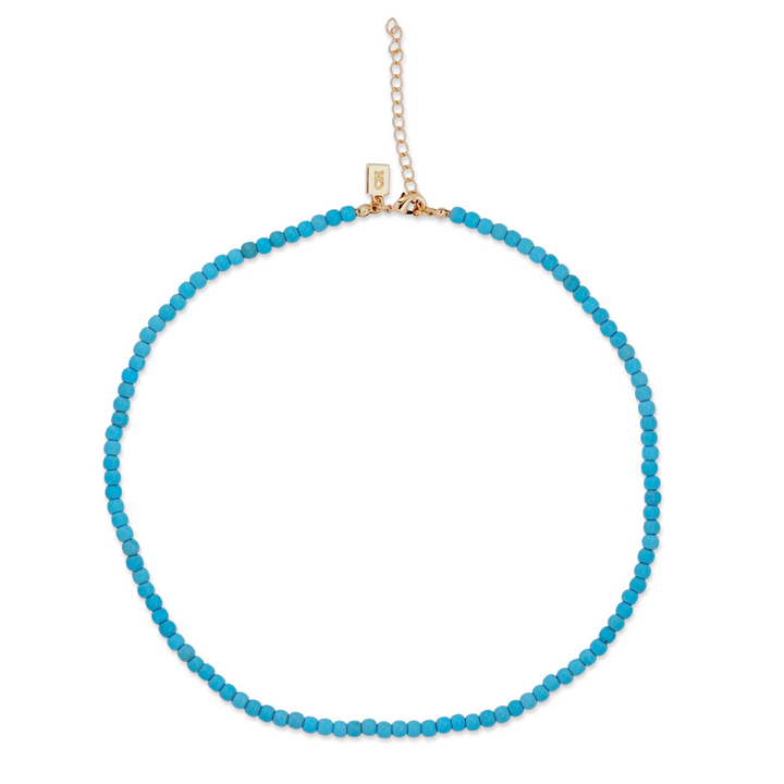 CRYSTAL HAZE TURQUOISE NECKLACE