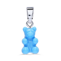 CRYSTAL HAZE NOSTALGIA BEAR: SKY BLUE / SILVER PLATED