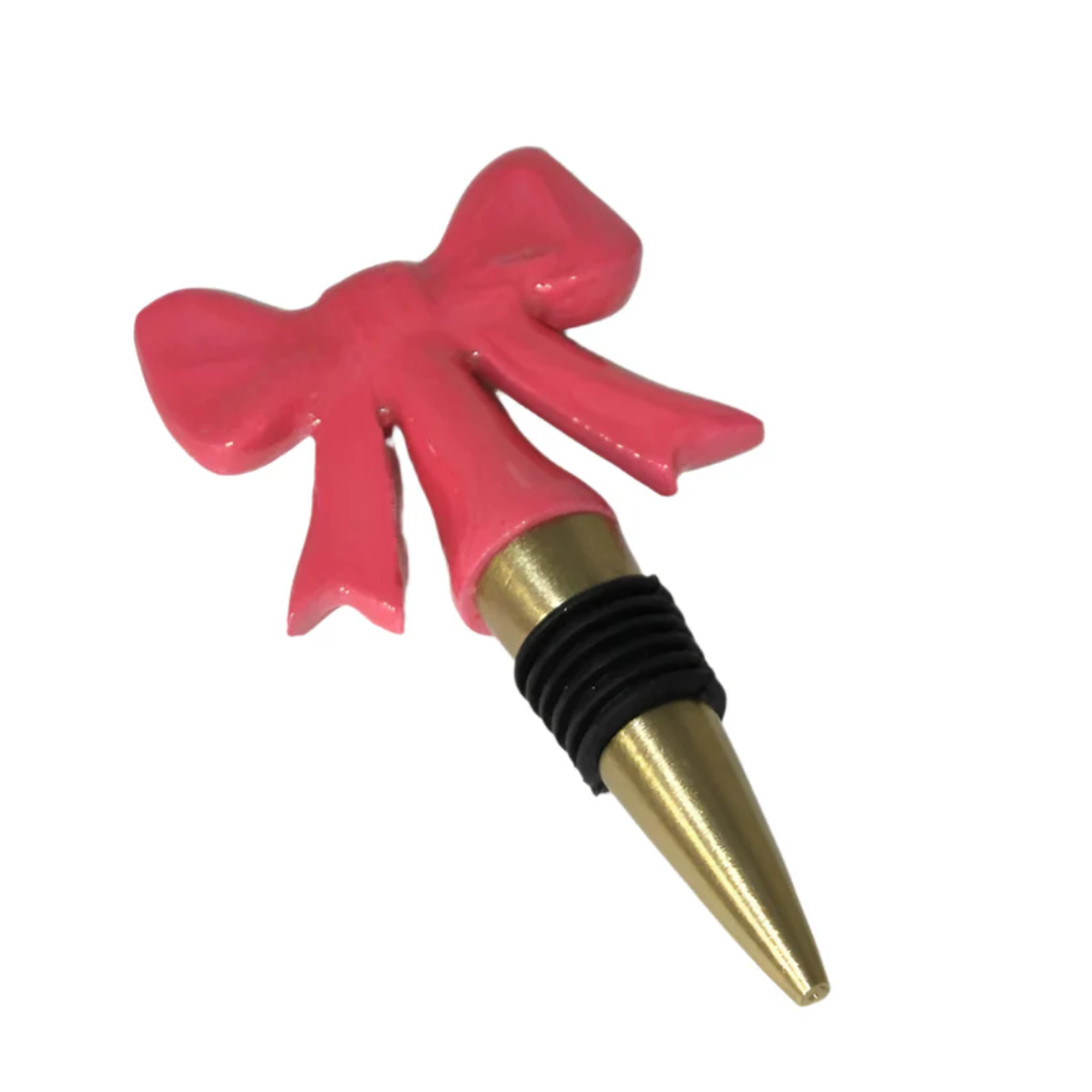 PINK BOW BOTTLE STOPPER