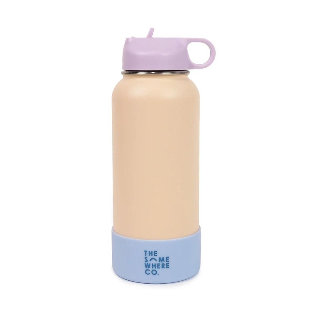 THE SOMEWHERE CO WATER BOTTLE: 1L/ APRICOT