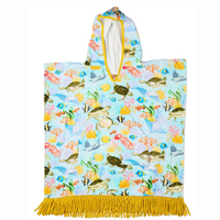 KIP & CO TERRY PONCHO: REEF LIFE