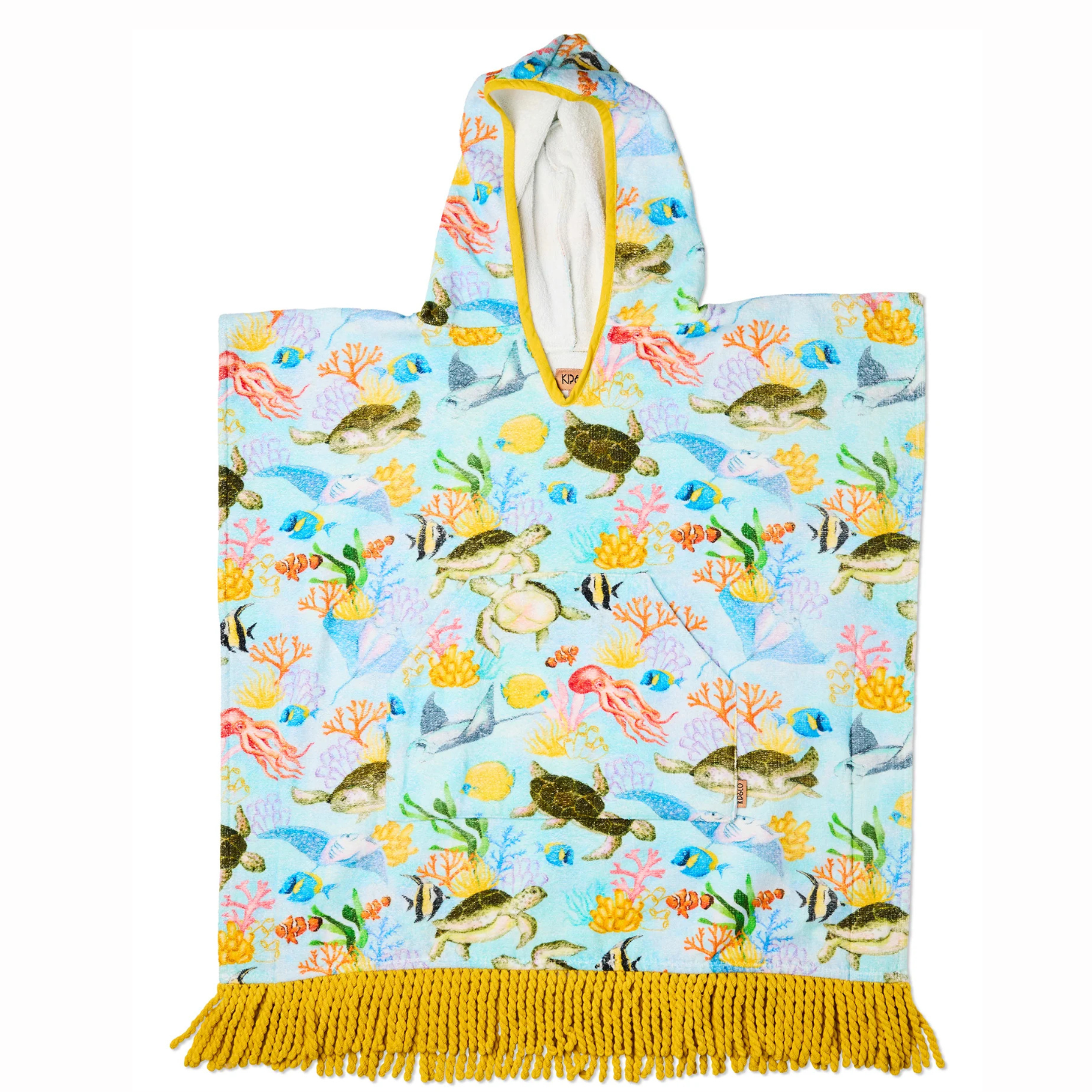 KIP & CO TERRY PONCHO: REEF LIFE