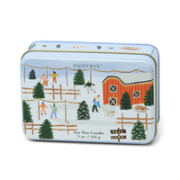 PADDYWAX HOLIDAY TIN CANDLE: TREE FARM/TABAC & PINE