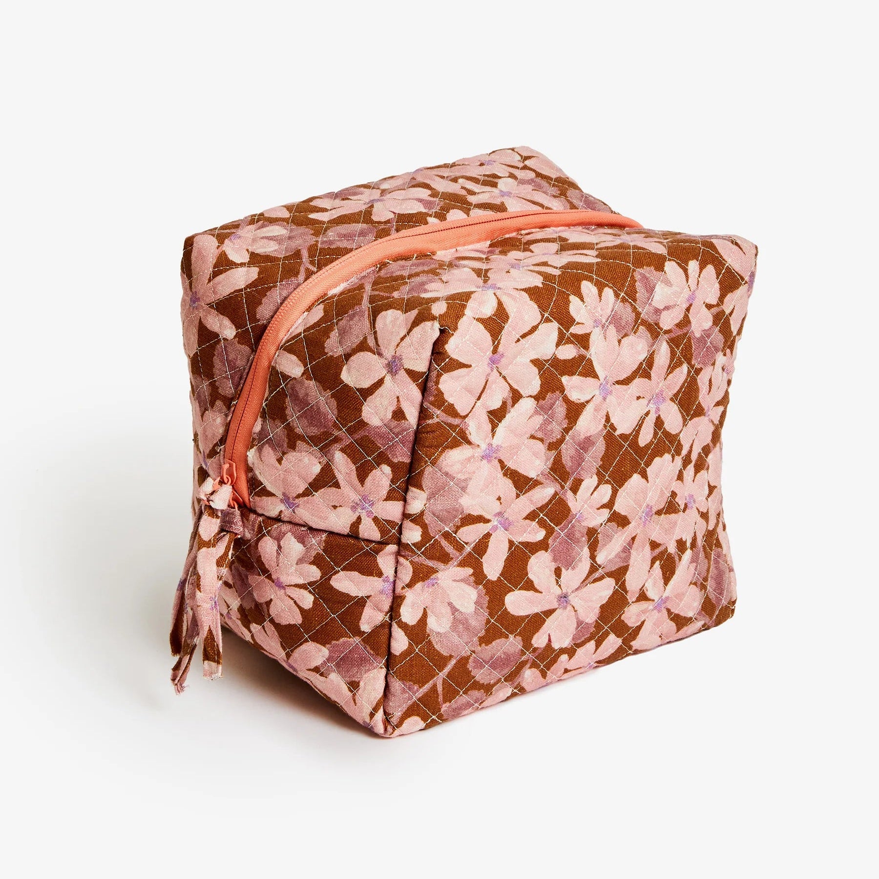 BONNIE AND NEIL LARGE TOILETRY BAG: VIOLET TAN