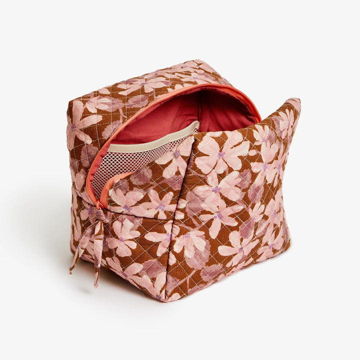 BONNIE AND NEIL LARGE TOILETRY BAG: VIOLET TAN