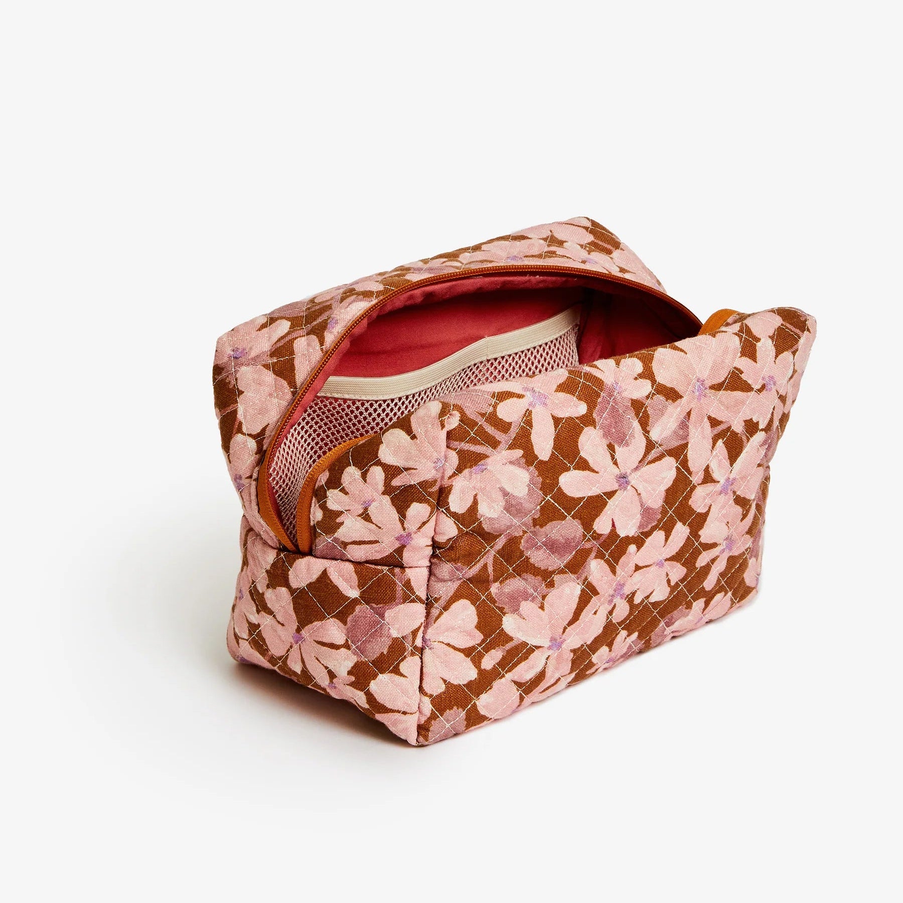 BONNIE AND NEIL MEDIUM TOILETRY BAG: VIOLET TAN