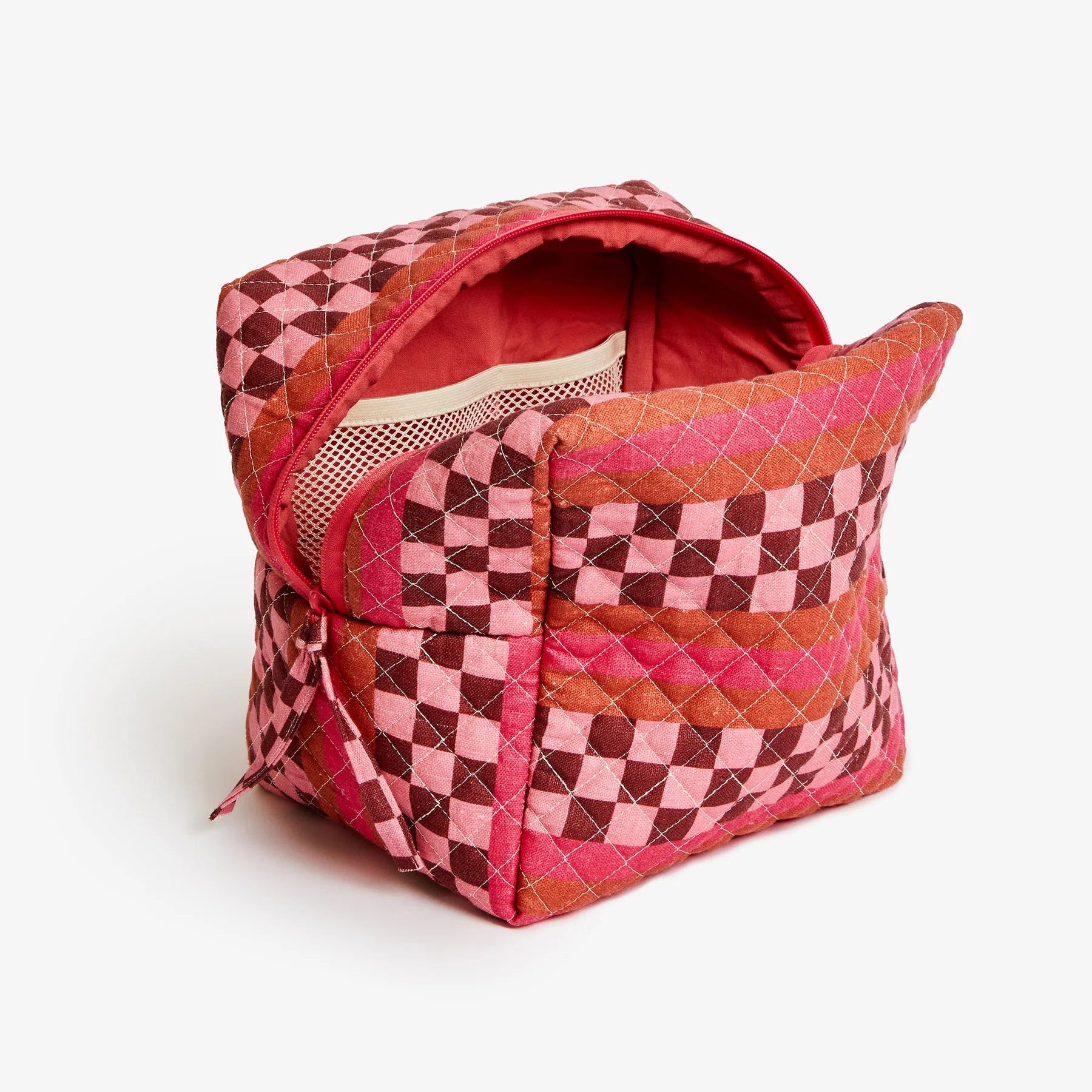 BONNIE AND NEIL LARGE TOILETRY BAG: MARCO TILE PINK