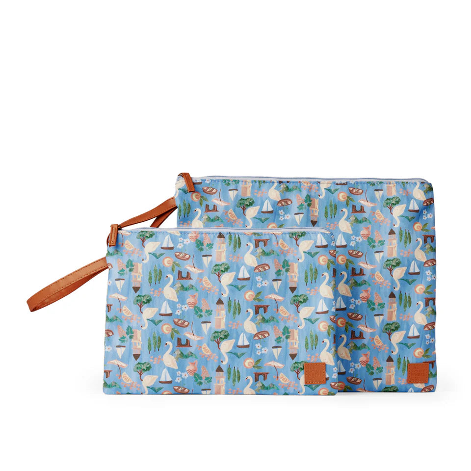 THE SOMEWHERE CO SMALL WET BAG: SWAN LAKE