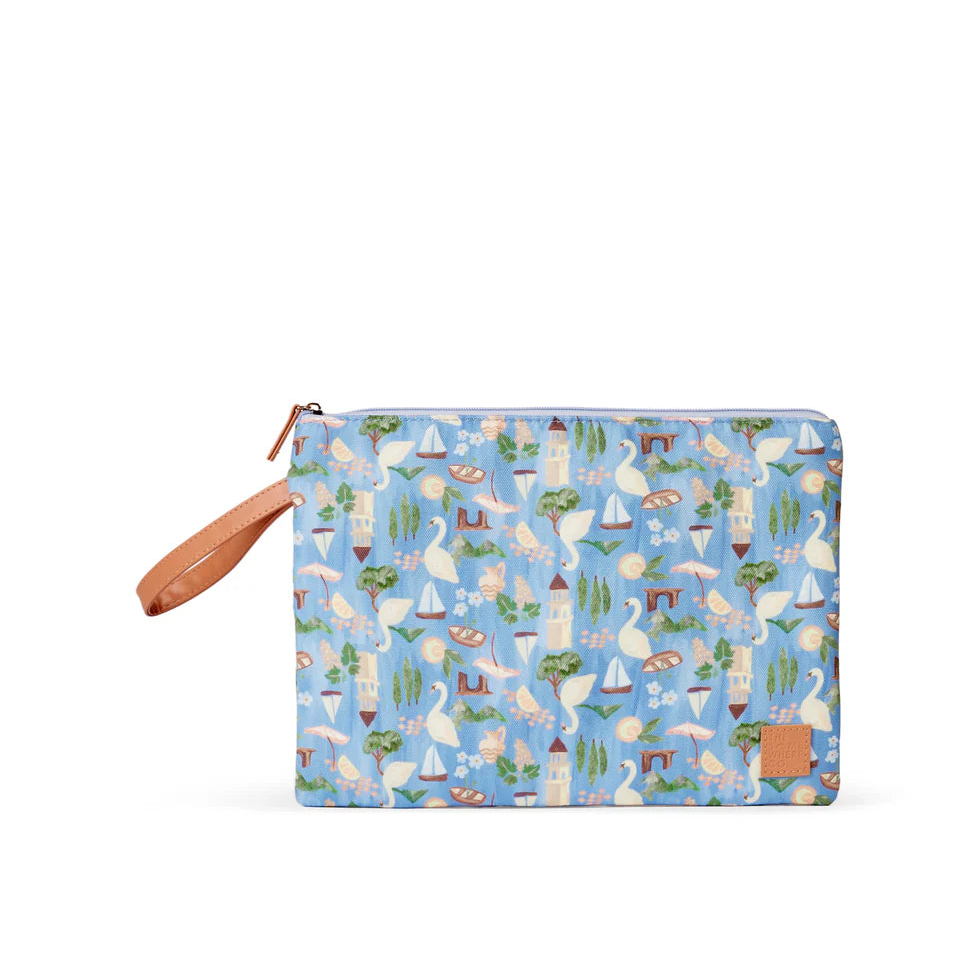 THE SOMEWHERE CO SMALL WET BAG: SWAN LAKE