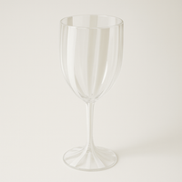CABANA ACRYLIC WINE GLASS: WHITE