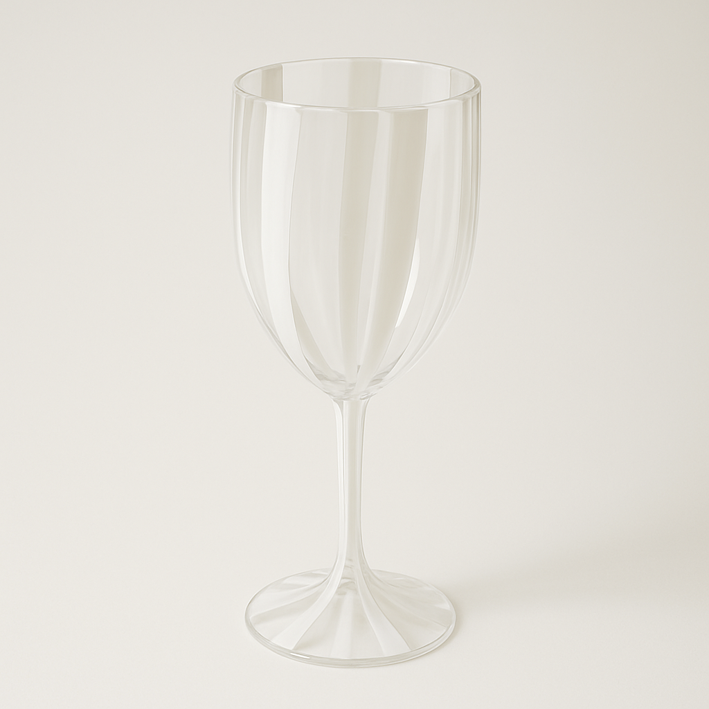 CABANA ACRYLIC WINE GLASS: WHITE