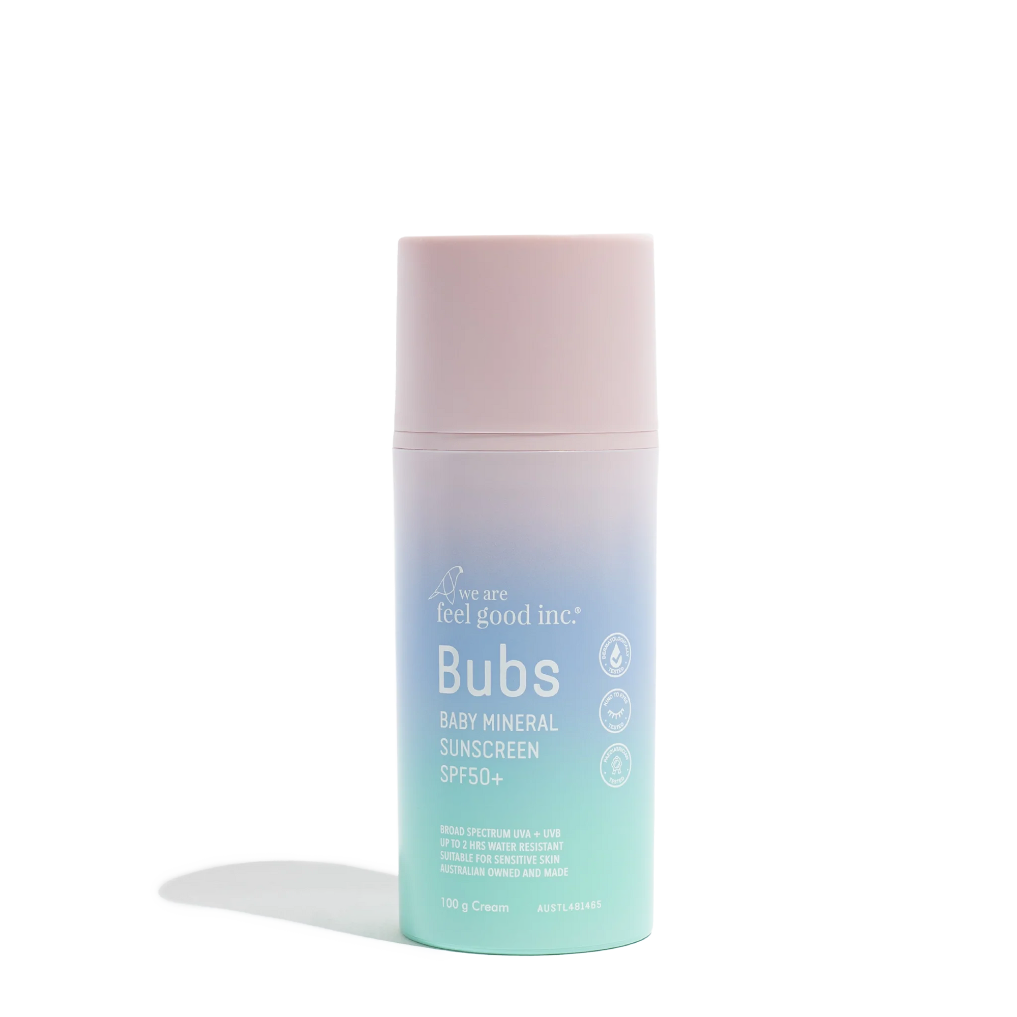 FEEL GOOD INC. BUBS BABY MINERAL SUNSCREEN SPF50+: 100ML