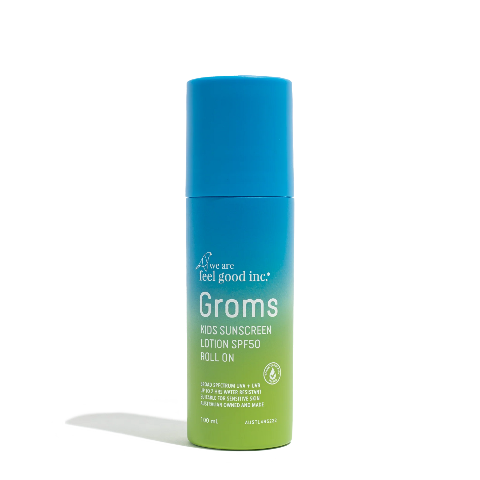 FEEL GOOD INC. GROMS KIDS SUNCREEN LOTION SPF50: ROLL ON 100ML