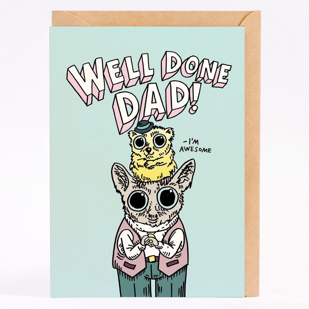 WALLY WELL DONE DAD CARD