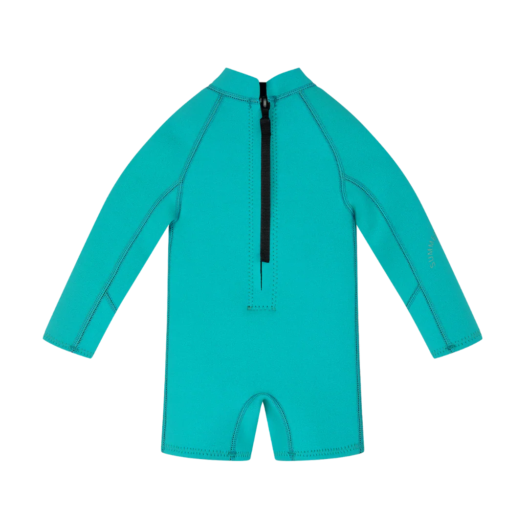 SUMMER SUN LABEL L/S SPRINGSUIT: TEAL