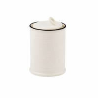 LATTA CERAMIC JAR: BLACK