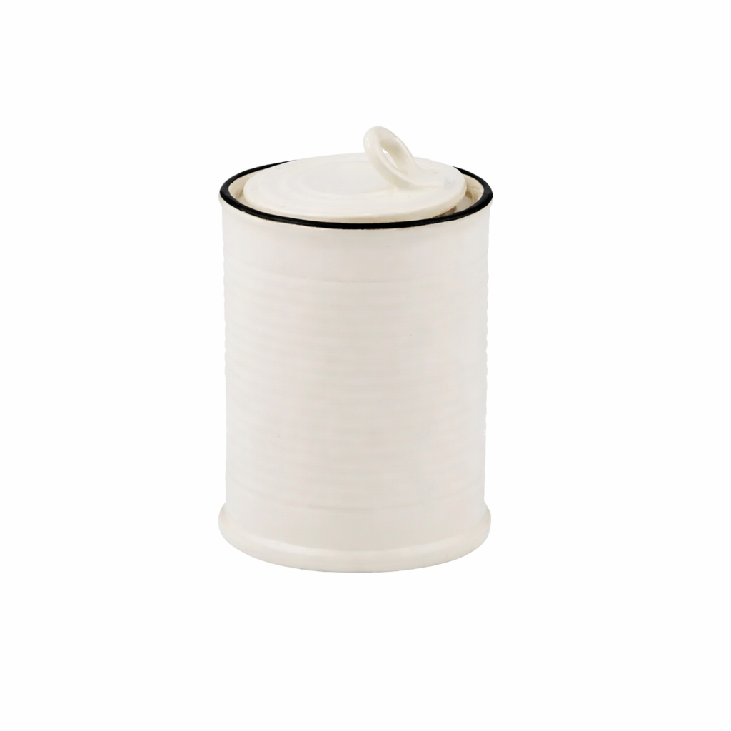 LATTA CERAMIC JAR: BLACK