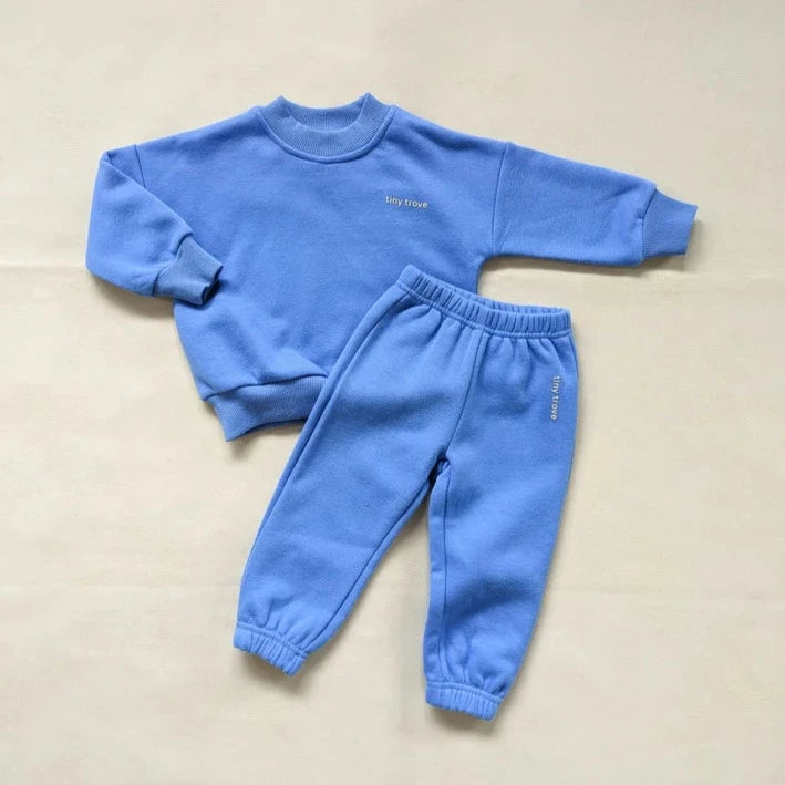 TINY TROVE WOODIE 3D LOGO TRACKSUIT: OCEAN