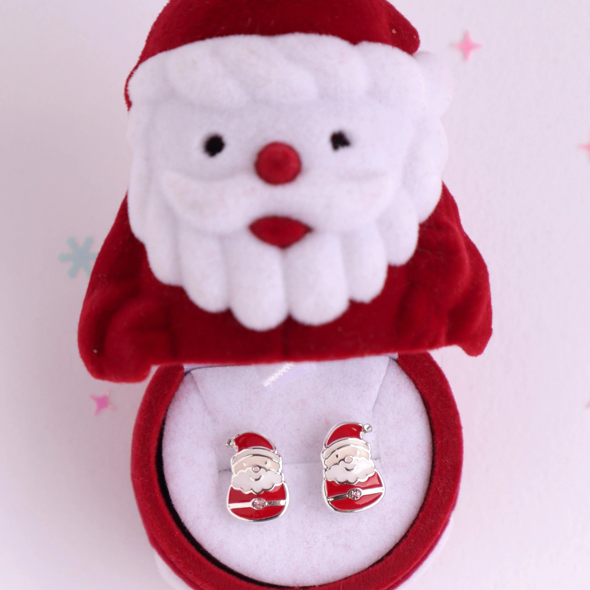 LAUREN HINKLEY ENCHANTED CHRISTMAS SANTA CLAUS EARRINGS