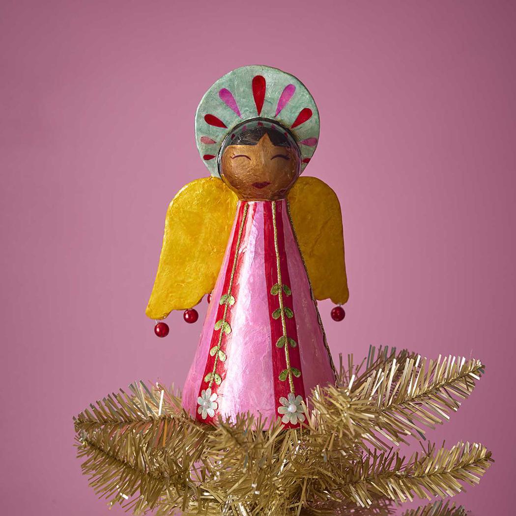 MARRAKECH ANGEL CAPIZ TREE TOPPER