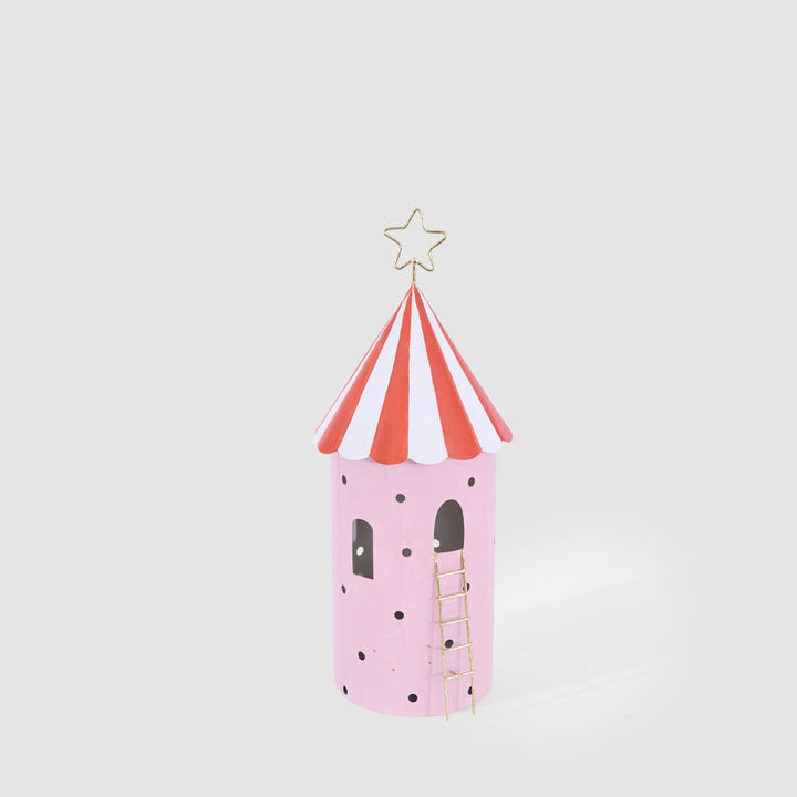 CARNIVAL TENT TALL WITH LED, PINK SMALL