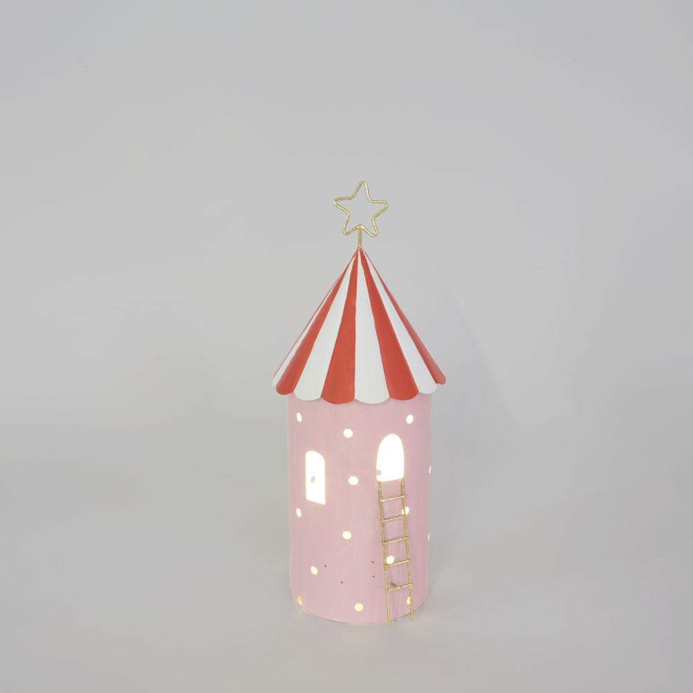 CARNIVAL TENT TALL WITH LED, PINK SMALL