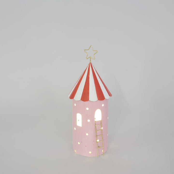 CARNIVAL TENT TALL WITH LED, PINK SMALL