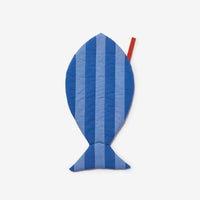 BONNIE AND NEIL CHRISTMAS STOCKING: STRIPE KITTY BLUE