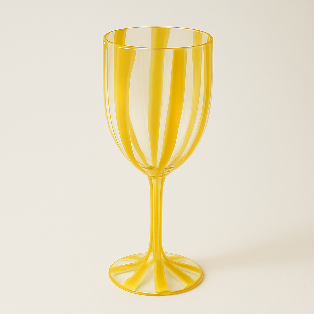 CABANA ACRYLIC WINE GLASS: YELLOW