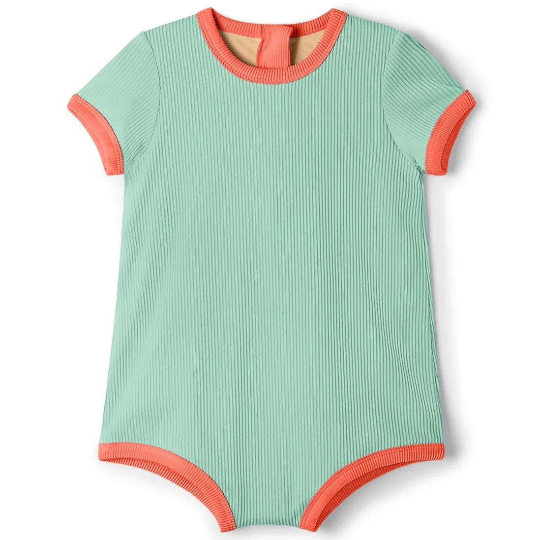 ZULU & ZEPHYR MINI INFANT ONESIE: TURQUOISE