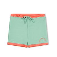 ZULU & ZEPHYR MINI RIB SURF SHORT: TURQUOISE