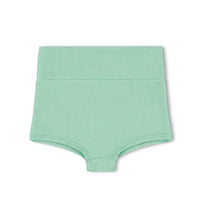 ZULU & ZEPHYR MINI RIB BOY SHORT: TURQUOISE