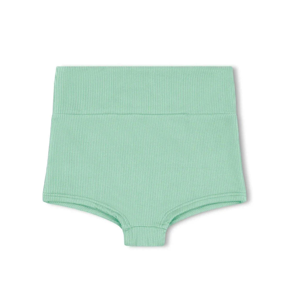 ZULU & ZEPHYR MINI RIB BOY SHORT: TURQUOISE