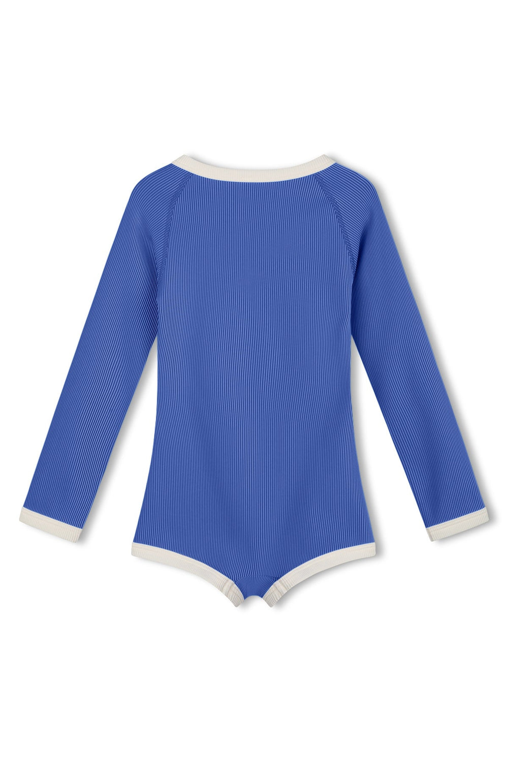 Zulu & Zephyr Mini Stripe Rashie Onesie Sea Blue back