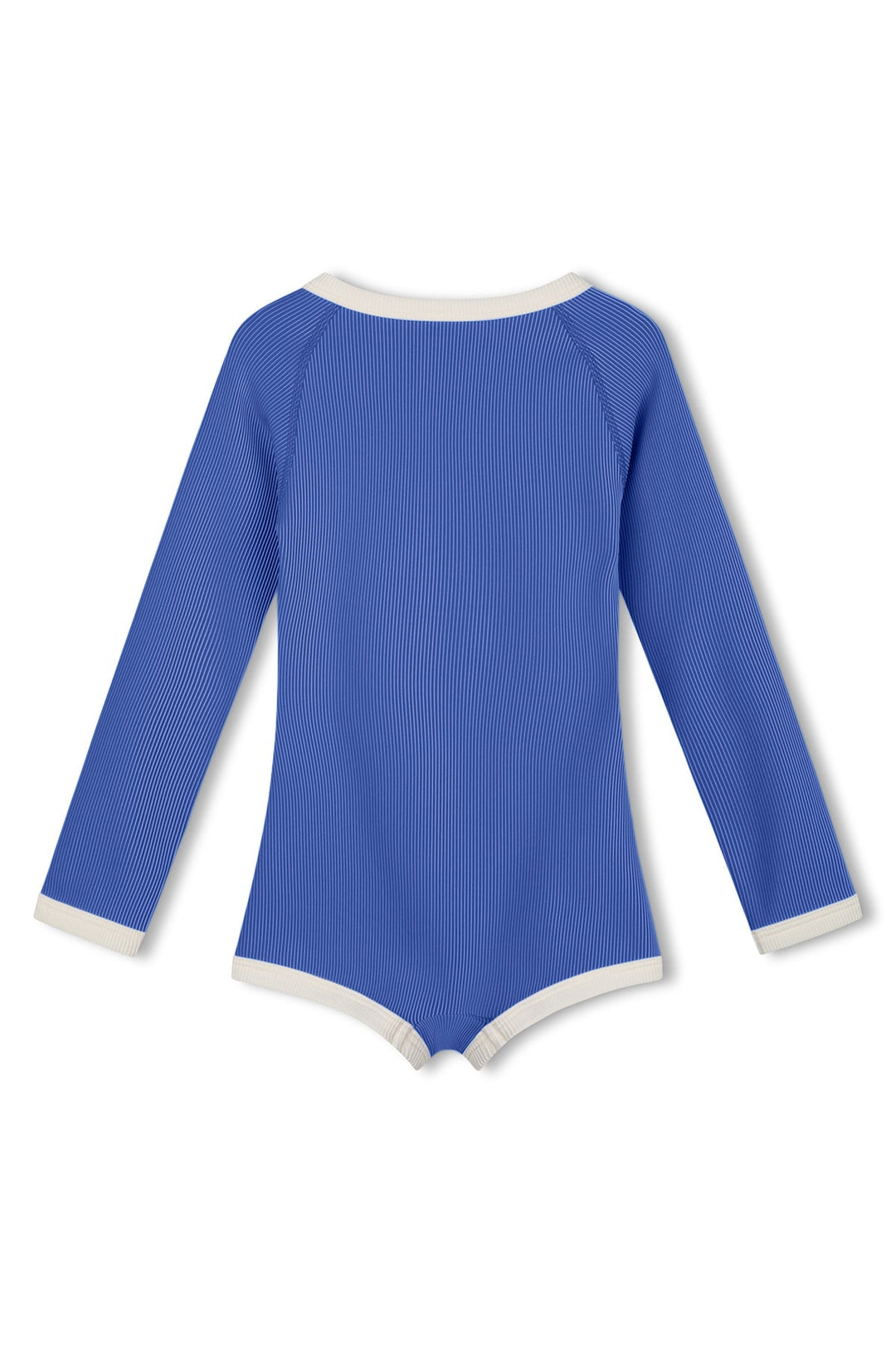 Zulu &amp; Zephyr Mini Stripe Rashie Onesie Sea Blue back