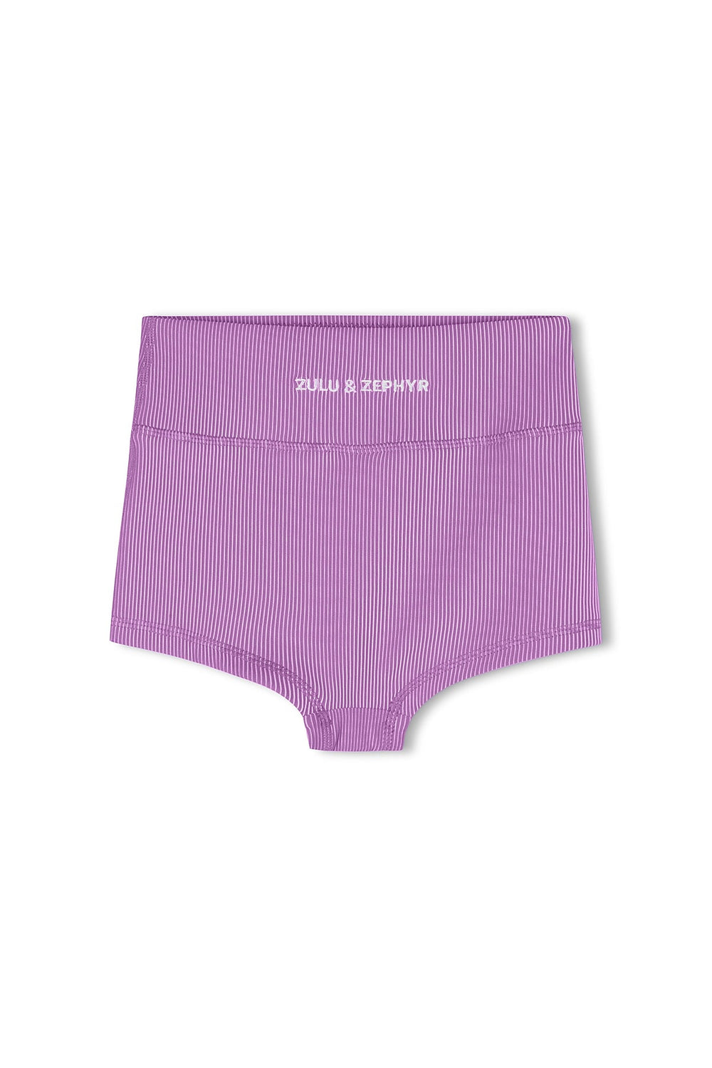 Zulu & Zephyr Mini Stripe Boy Short Lilac back