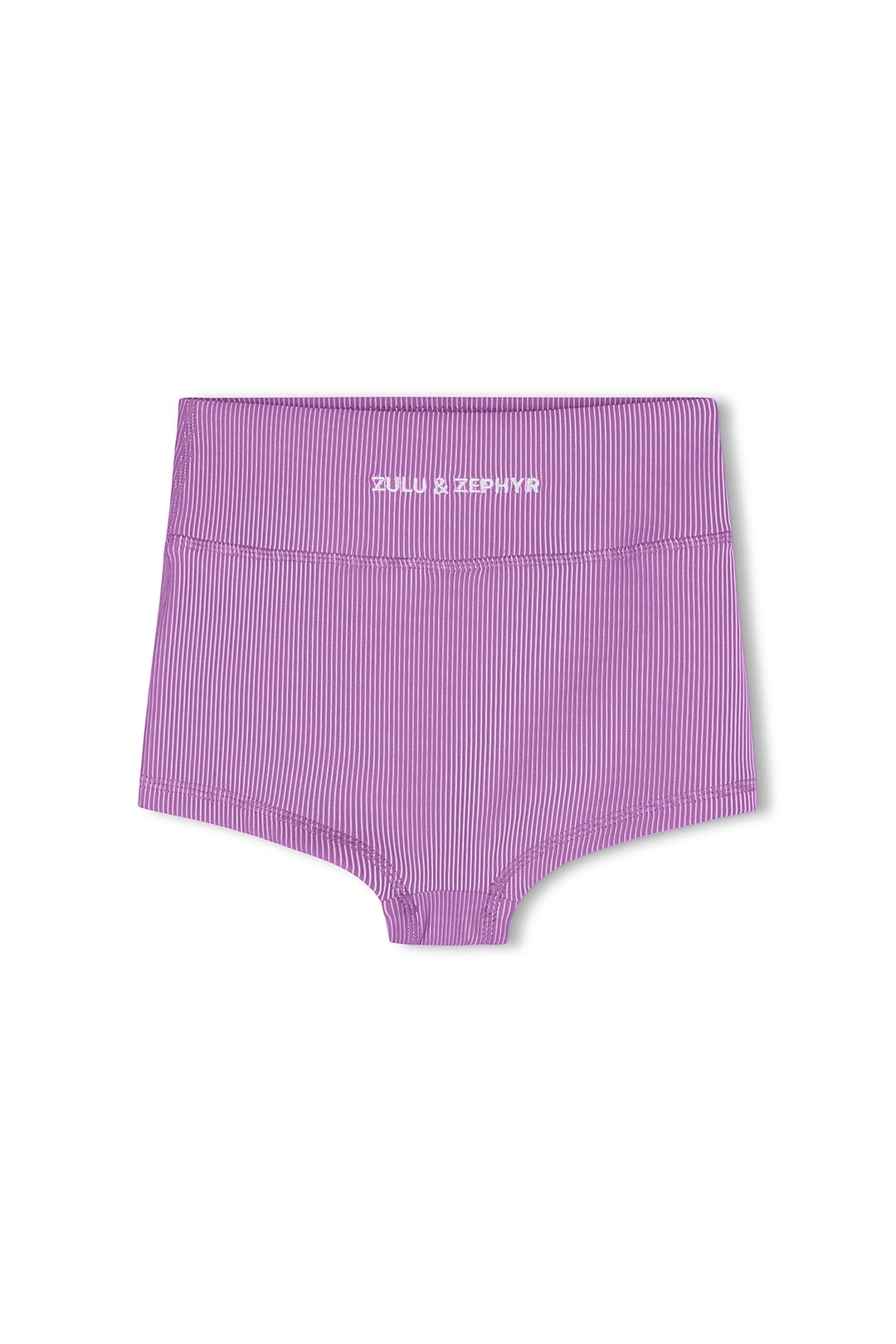 Zulu &amp; Zephyr Mini Stripe Boy Short Lilac back
