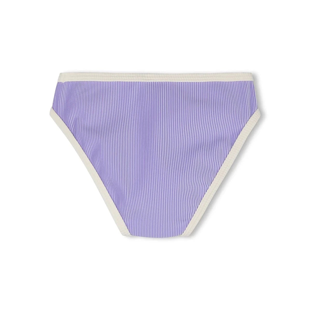 ZULU & ZEPHYR MINI STRIPE RIB BIKINI BOTTOM: GRAPE