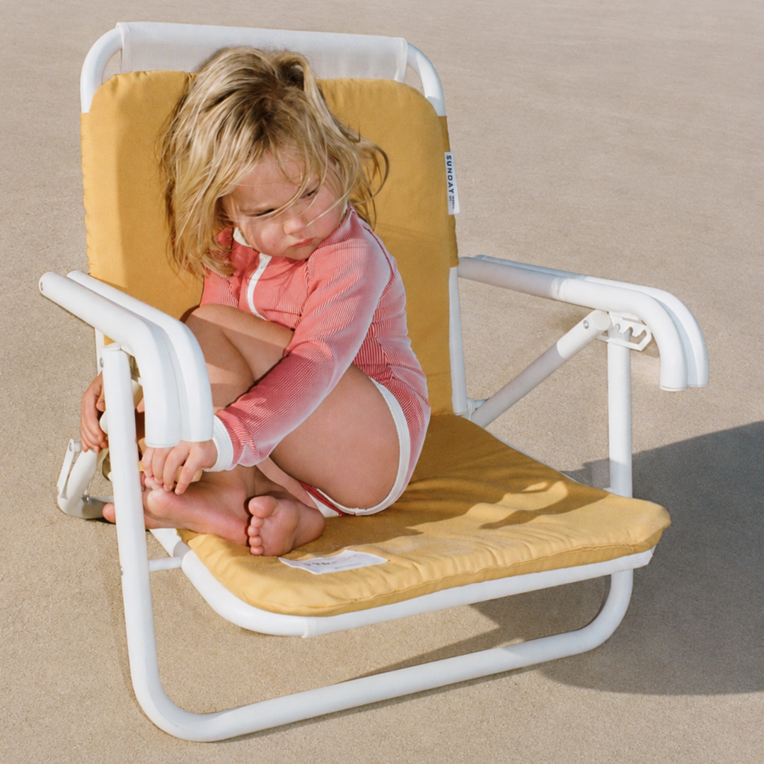 Zulu &amp; Zephyr Mini Stripe Rashie Onesie Clay Red lifestyle