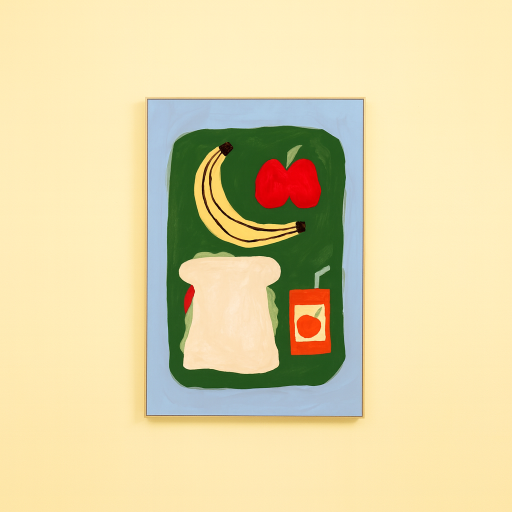 PACKED LUNCH GREEN CANVAS