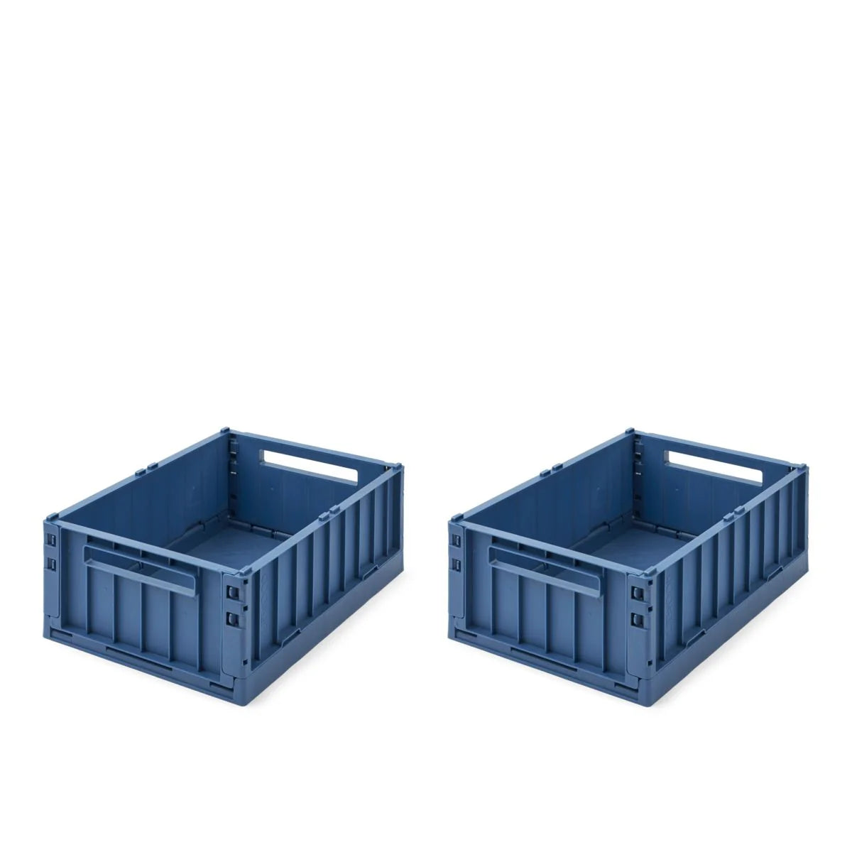 LIEWOOD WESTON 2 PACK STORAGE BOX: MED / INDIGO BLUE