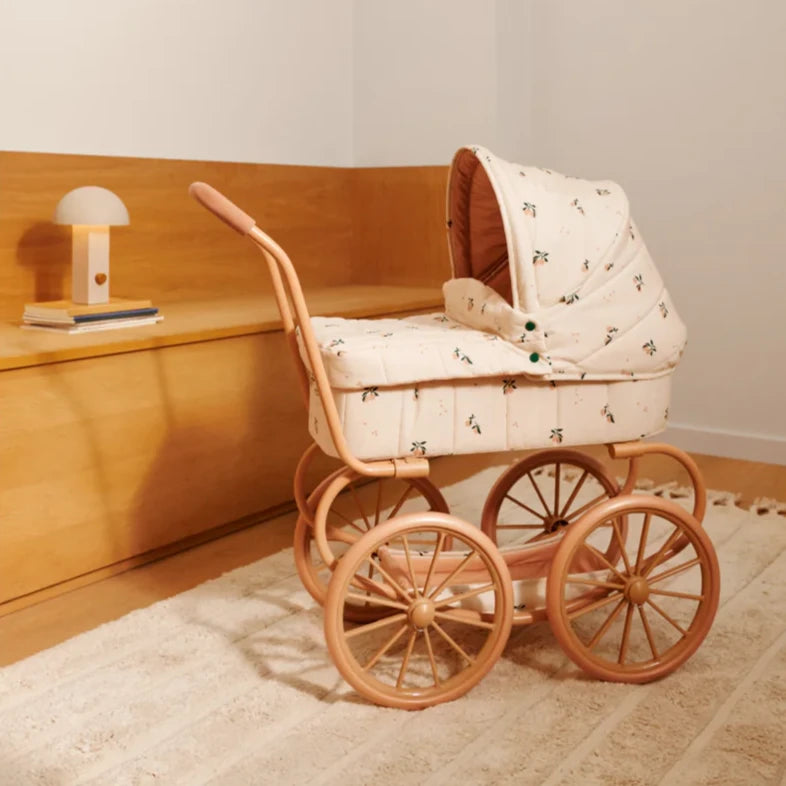 LIEWOOD ADALINE DOLL PRAM: PEACH/ SEA SHELL