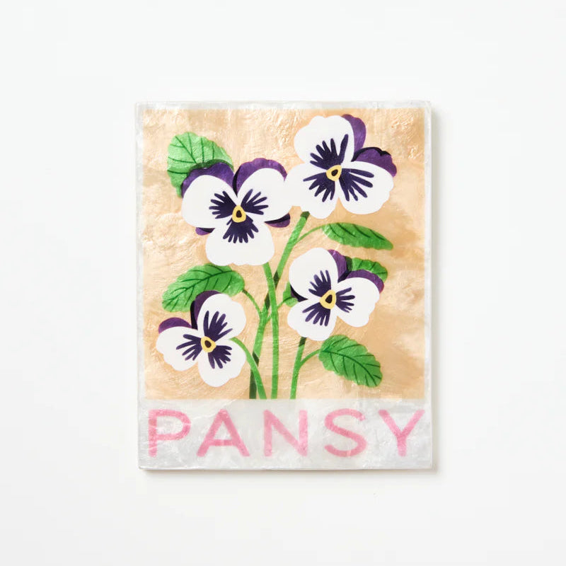 J & CO MARKET WALL ART: PANSY