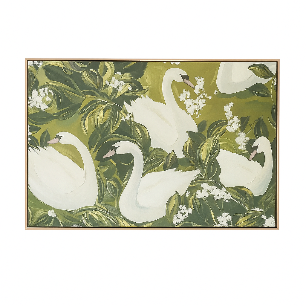 CYGNET SWAN OIL CANVAS