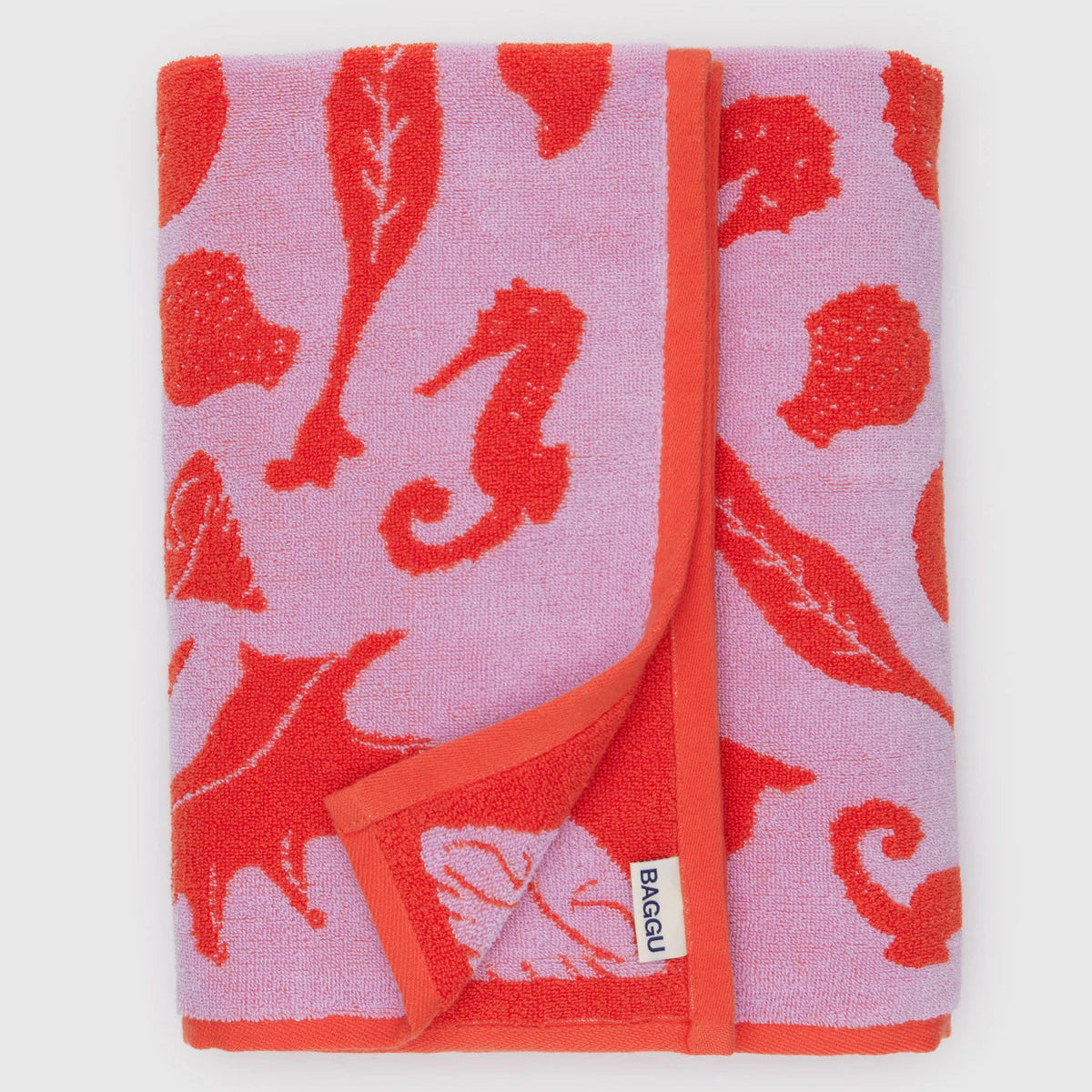 BAGGU BATH TOWEL: SEA SHELLS