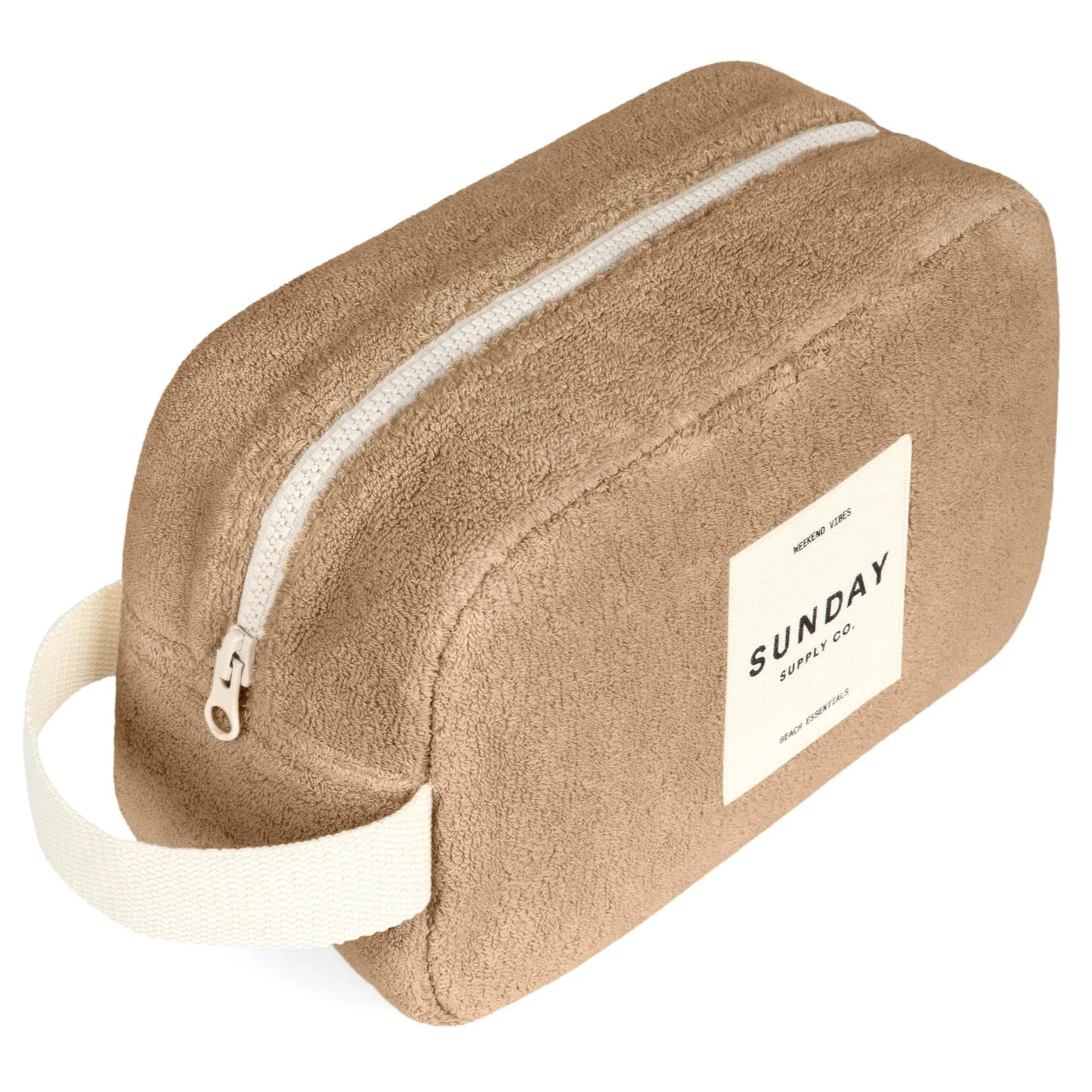 SUNDAY SUPPLY CO TOWELLING ACCESSORIES POUCH: HUSK