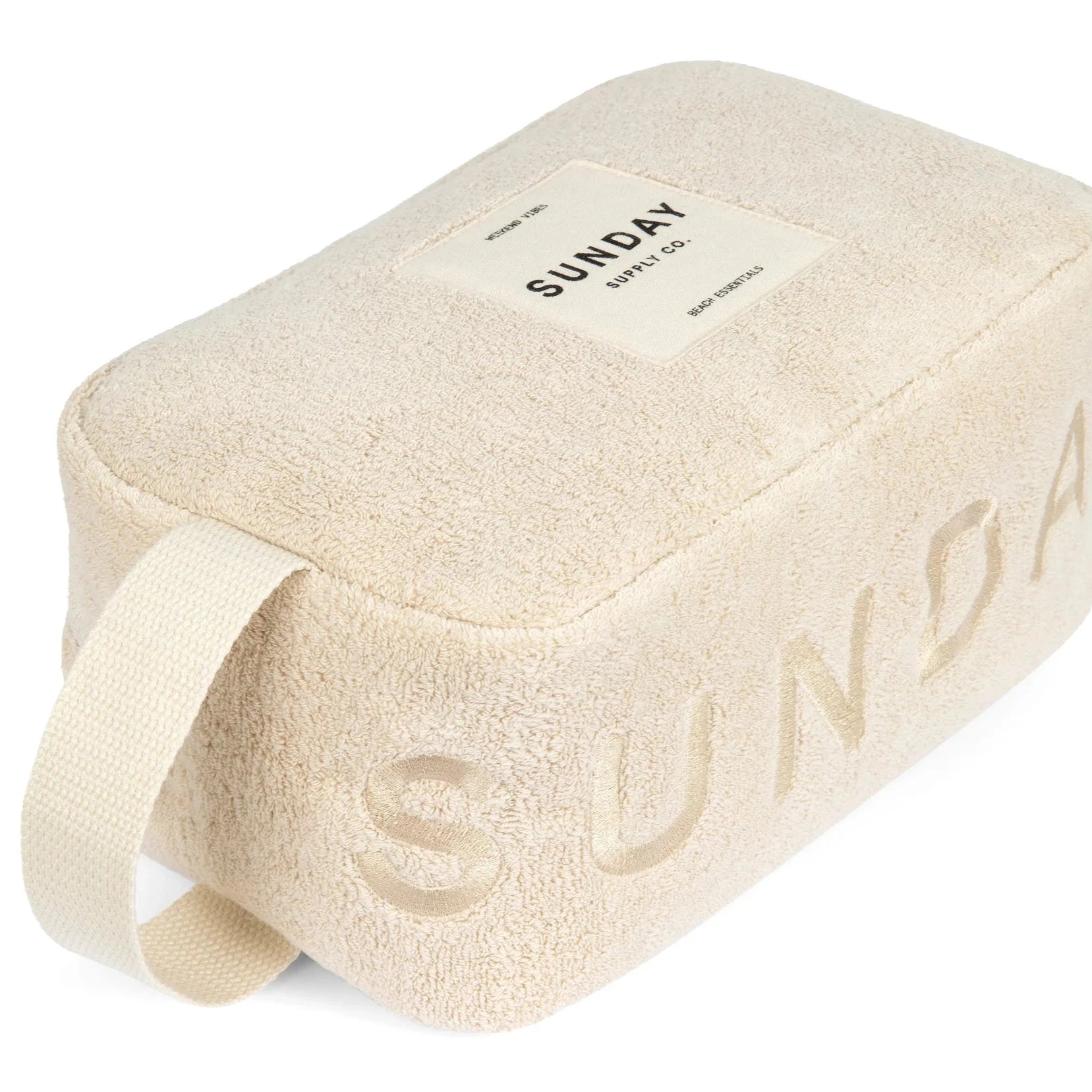 SUNDAY SUPPLY CO TOWELLING ACCESSORIES POUCH: DUNE