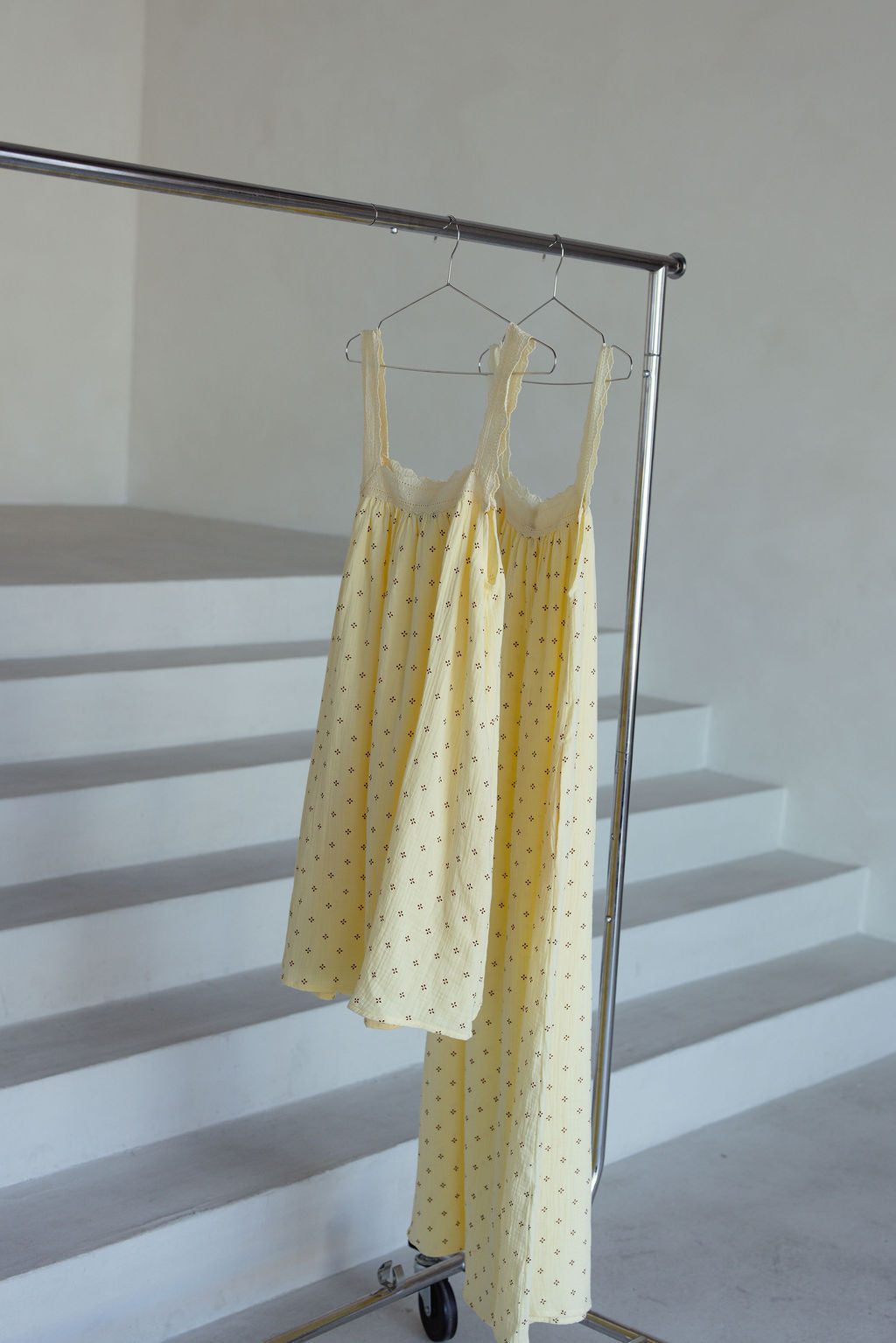 Alakai Juno Lace Neck Mini Dress in Butter